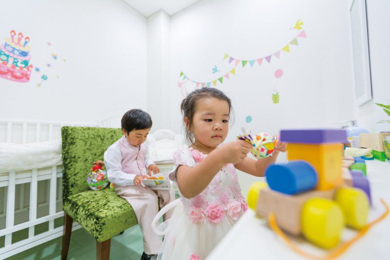 赤ちゃんや小さなお子様連れのゲストも安心
専用のお部屋には、ベビーグッズからおもちゃまで
用意しています