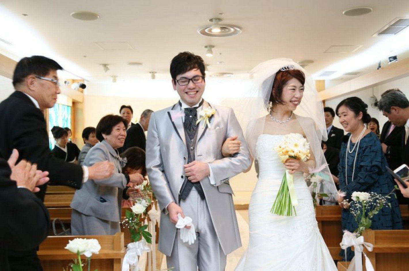 親族のみの温かい結婚式。