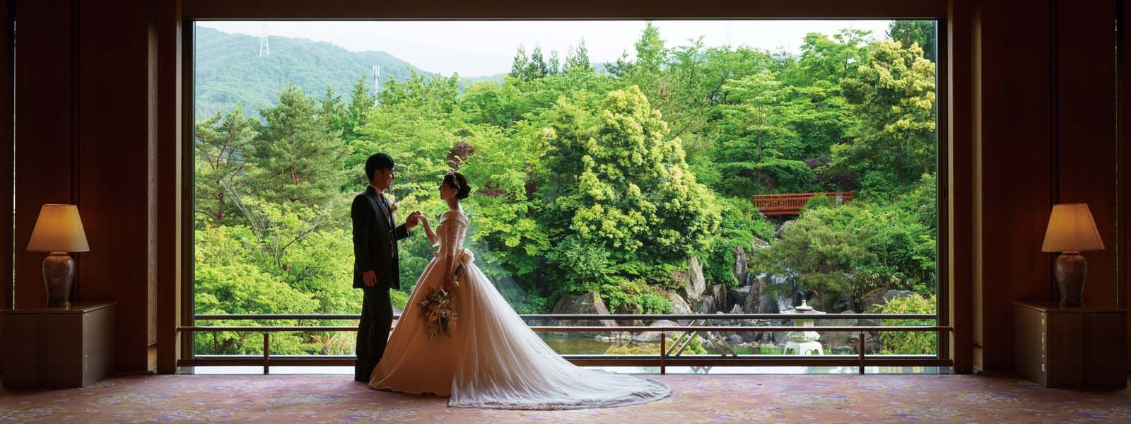 「千歳」リニューアルでさらに魅力を増した
和のリゾートウエディング