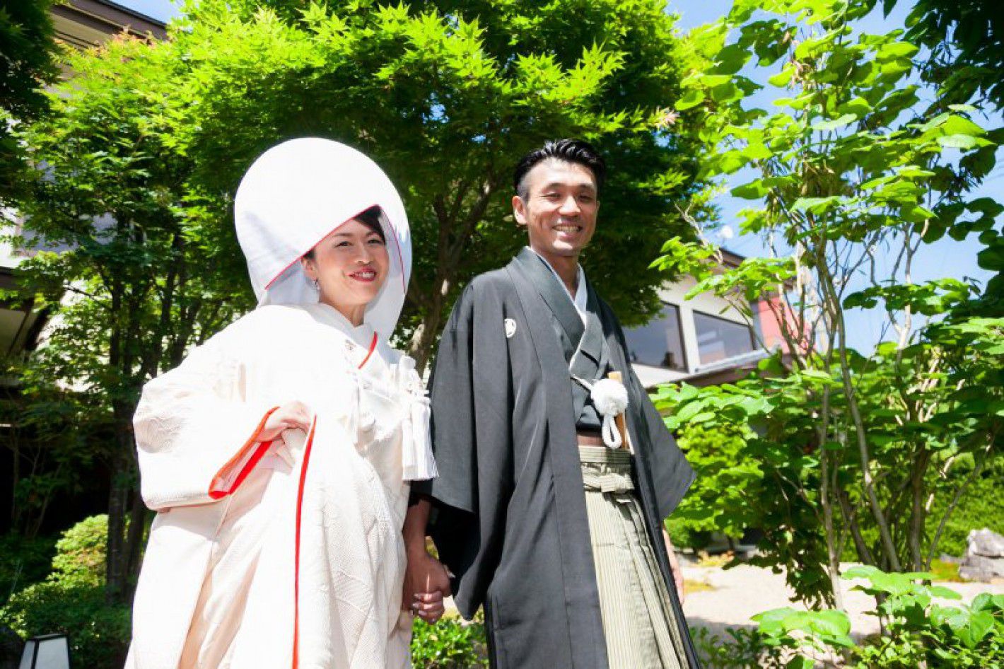 父から受け継いだ紋付羽織袴